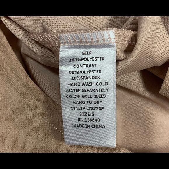 L’ATISTE by Amy Nude Sheer Keyhole Body Suit NWT - Picture 8 of 10